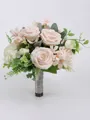 Elegant Free-Form Silk Flower Bridal Bouquets