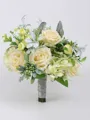 Elegant Free-Form Silk Flower Bridal Bouquets