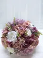 Delicate Round Silk Flower Bridal Bouquets