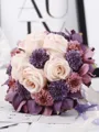 Charming Round Silk Flower Bridal Bouquets
