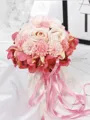 Charming Round Silk Flower Bridal Bouquets