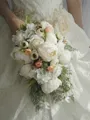 Charming Cascade Silk Flower Bridal Bouquets