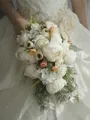 Charming Cascade Silk Flower Bridal Bouquets