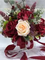 Beautiful Free-Form Silk Flower Bridal Bouquets
