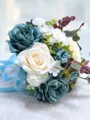 Beautiful Free-Form Silk Flower Bridal Bouquets