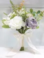 Fascinating Free-Form Silk Flower Bridal Bouquets