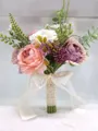 Fascinating Free-Form Silk Flower Bridal Bouquets