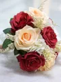 Exquisite Free-Form Silk Flower Bridal Bouquets