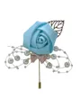 Romantic Free-Form Satin Boutonniere(Sold in a single piece)