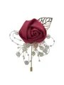 Romantic Free-Form Satin Boutonniere(Sold in a single piece)
