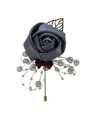 Romantic Free-Form Satin Boutonniere(Sold in a single piece)