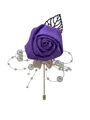 Romantic Free-Form Satin Boutonniere(Sold in a single piece)