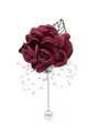 Classic Free-Form Silk Flower Boutonniere(Sold in a single piece)
