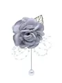 Classic Free-Form Silk Flower Boutonniere(Sold in a single piece)