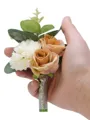 Fascinating Free-Form Silk Flower Boutonniere(Sold in a single piece)