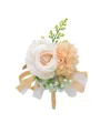Delicate Free-Form Silk Flower Boutonniere(Sold in a single piece)