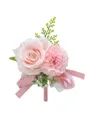 Delicate Free-Form Silk Flower Boutonniere(Sold in a single piece)