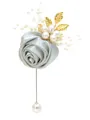Stunning Free-Form Satin Boutonniere(Sold in a single piece)
