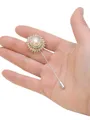 Gorgeous Free-Form Imitation Pearl Boutonniere(Sold in a single piece)