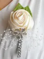 Pretty Free-Form Satin Boutonniere(Sold in a single piece)