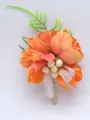 Stunning Free-Form Cloth Boutonniere(Sold in a single piece)
