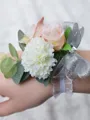 Exquisite Free-Form Cloth Wrist Corsage