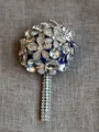 Stunning Round Cloth Boutonniere(Sold in a single piece)