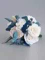 Fascinating Free-Form Silk Flower Bridal Bouquets