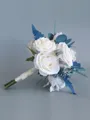Fascinating Free-Form Silk Flower Bridal Bouquets