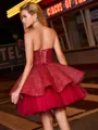 Ball-Gown Straight Bow Short/Mini Homecoming Dress