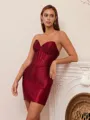 Sheath Sweetheart Beading Short/Mini Corset Homecoming Dress