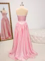 A-line Sweetheart Beading Floor-Length Silk Like Satin Porm Dress