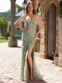 Sheath Sweetheart Appliques Lace Court Train Lace Corset Porm Dress