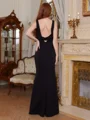Sheath Scoop Floor-Length Dress