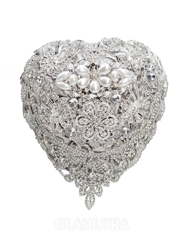 Charming Free-Form Satin Bridal Bouquets