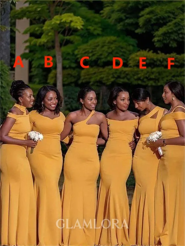 Sheath/Column Show-stopping V-Neck Sleeveless Floor-Length Stretch Crepe Bridesmaid Dress