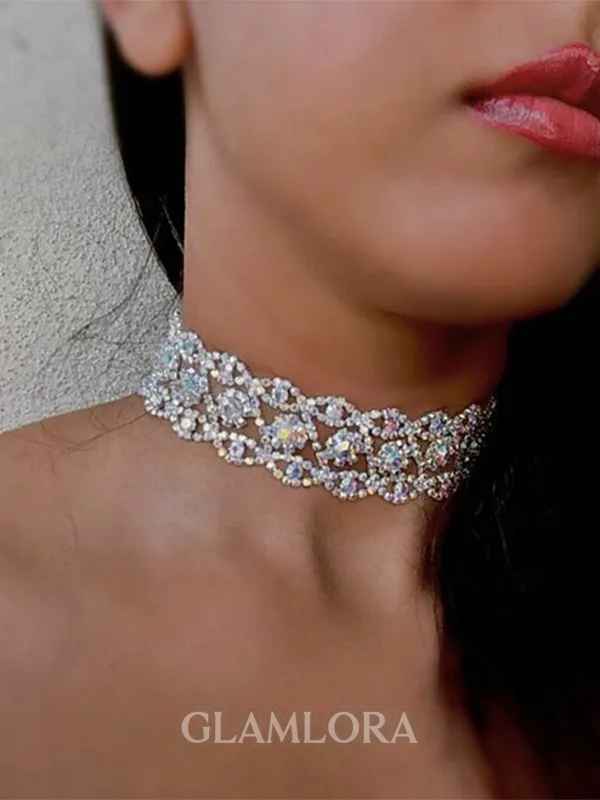 Gorgeous Alloy With Rhinestone Chokers For Women