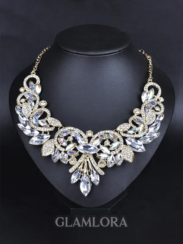Stunning Alloy With Rhinestone Chokers For Ladies