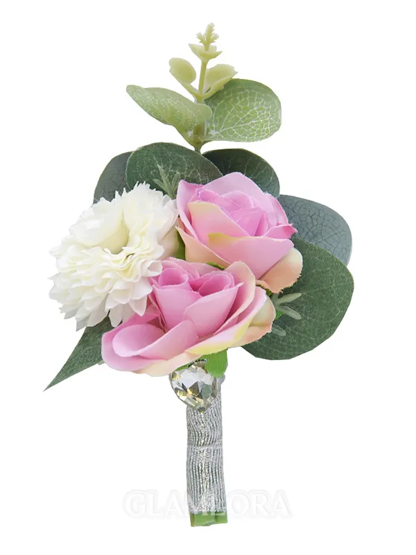 Fascinating Free-Form Silk Flower Boutonniere(Sold in a single piece)