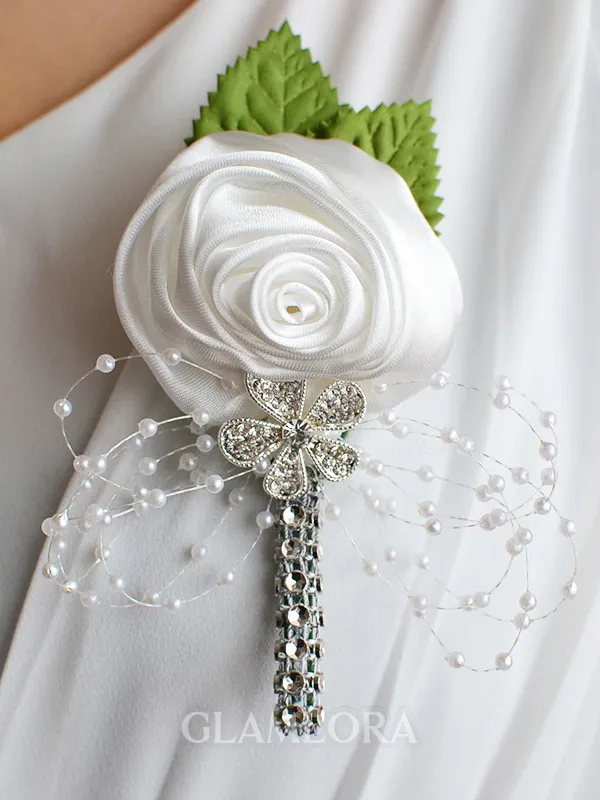 Pretty Free-Form Satin Boutonniere(Sold in a single piece)