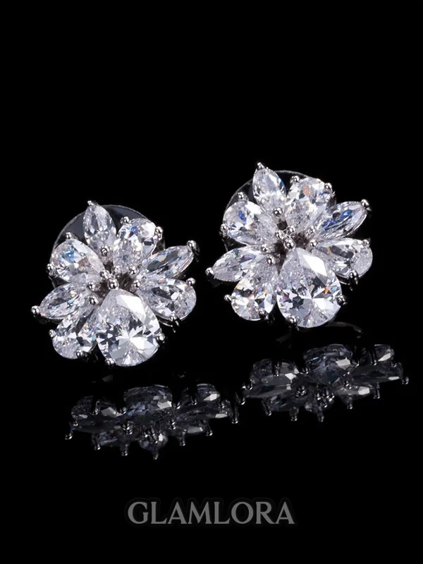 Unique Copper With Crystal Earrings For Women