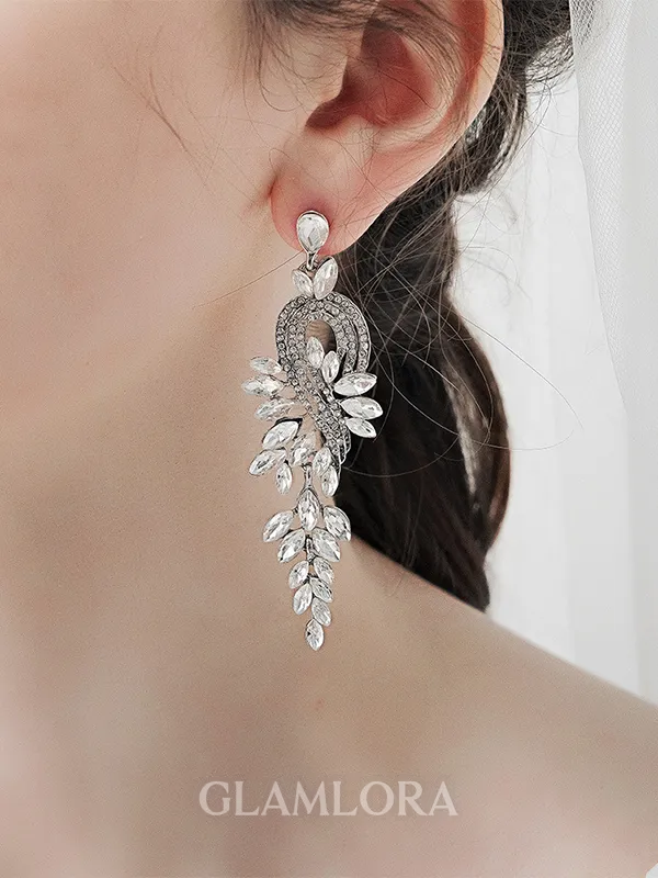 Exquisite Alloy With Rhinestone Earrings