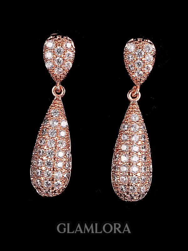 Luxurious Alloy With Rhinestone Earrings