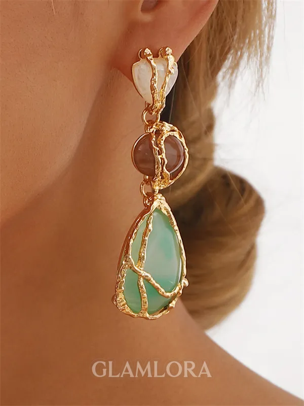 Fascinating Alloy With Crystal Earrings
