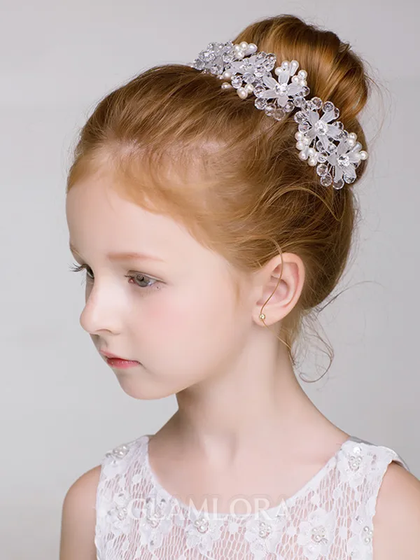Pretty Alloy With Imitation Pearl Headbands
