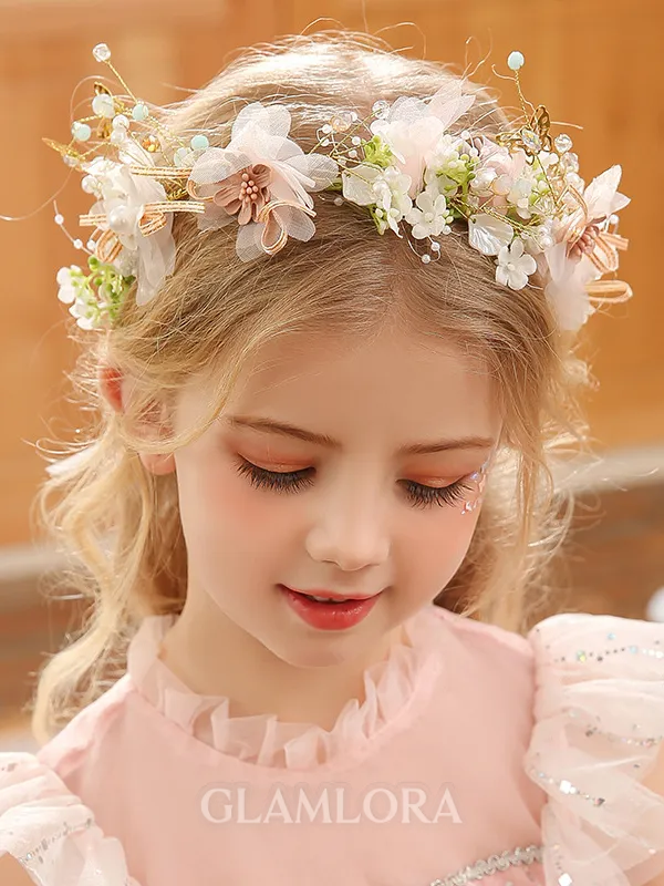 Brilliant Alloy With Hand-Made Flower Headbands