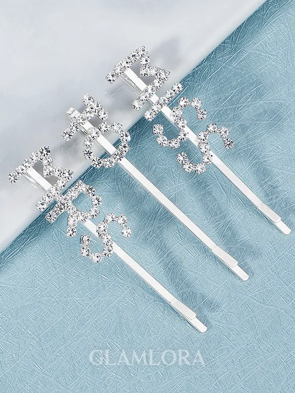 Stunning Alloy With Rhinestone Hairpins(3 Pieces)