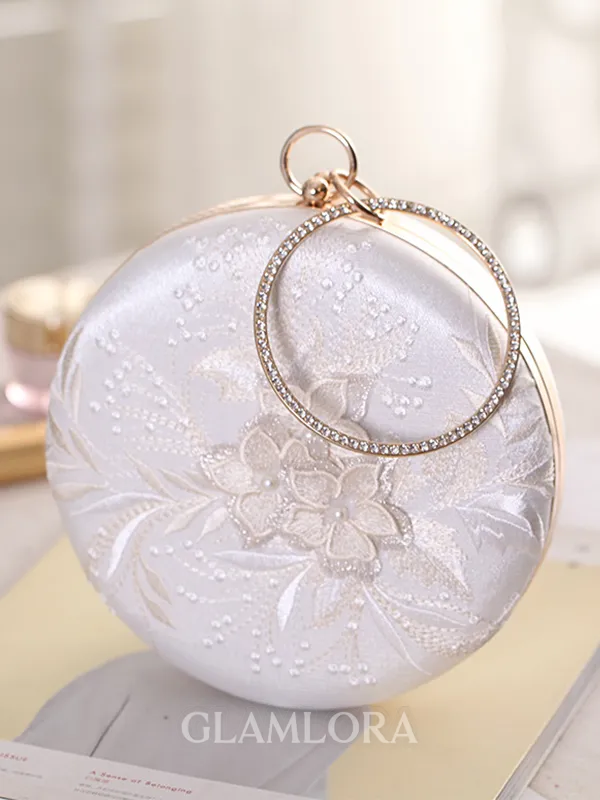 Fashion Polyester With Applique Evening/Party Handbags