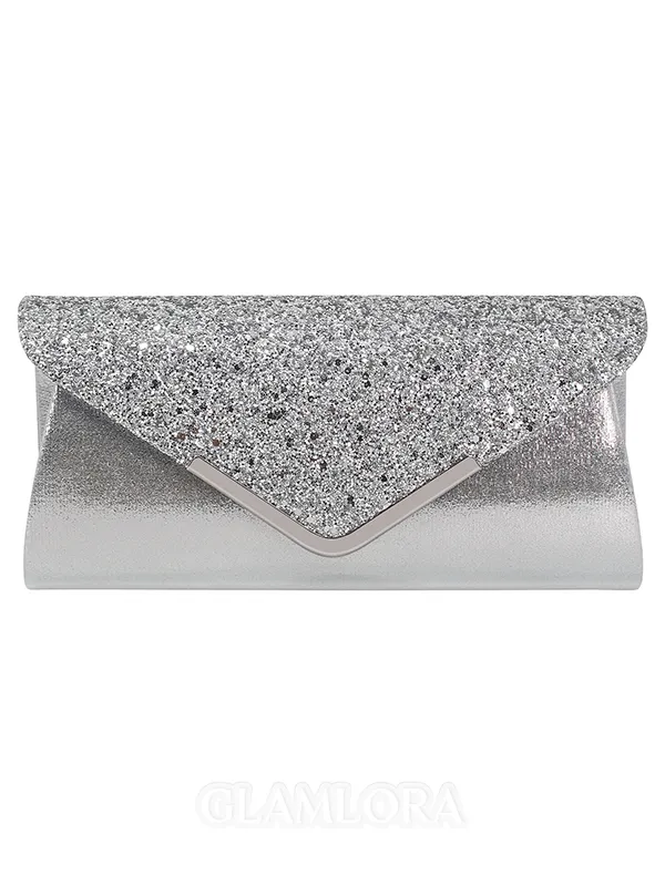 Pretty Polyester With Sequin Evening/Party Handbags