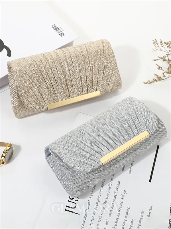 Stunning Sequins With Ruched Evening/Party Handbags